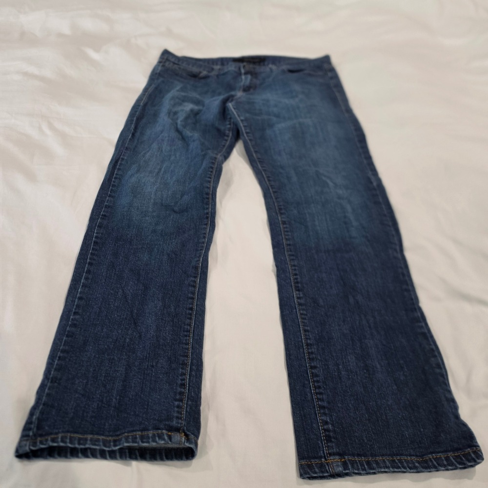 Calvin Klein Jeans Women 32/14 Blue Excellent Medium Wash Straight Leg Stretch